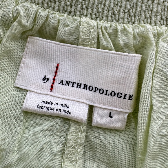 Anthropologie Lime Green Ruffle Tulle Midi Skirt Large Romantic Cottagecore - Picture 8 of 9